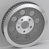 Gzp Rear Pulley Silver Bt84 99 61 T 1.5" Rear Wheel Pulley Zodiac Default Title