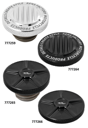 Next Level Chrome Finned Gas Cap 96 Up Gas Cap Ken's Factory