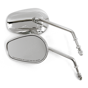 Gzp Chrome Tapered Mirrors, 5" Stem Mirror & Component Zodiac