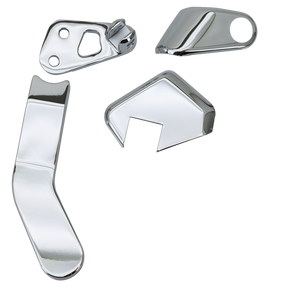 Gzp Chr Passenger Brckt & Cover Set Fxd Foot Peg Mount & Hardware Zodiac Default Title