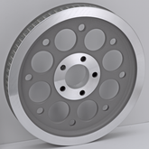 Gzp Rr Pulley Silver Fxd00 05 70 T 1.125" Sprocket & Pulley Zodiac Default Title