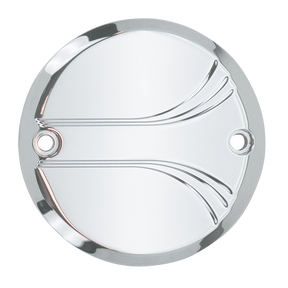 Gzp Chrome Billet Timer Cover Crested 2 Point Cover Zodiac