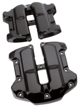 Blk Rocker Box Cover Set Top Me17 Up Rocker Box Cover V Twin Mfg Default Title
