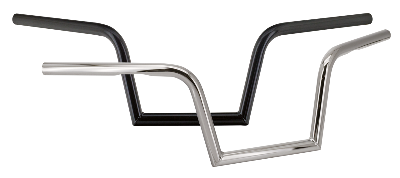 Zcp Cruiser Chrome Dimpled 8 1/4" One Inch Diameter Handlebars Zodiac