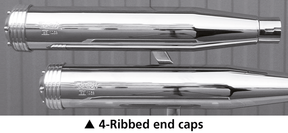 Mcj End Caps Royal 80 4 Ribbed Chrome Exhaust End Cap Mcj