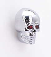 Gzp Skull Krommet Large Chrome Red Eyes Hardware & Assortment Trays Zodiac Default Title