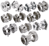 Rear Hub Assy Flh/T86 99 Chrome Wheel Hubs V Twin Mfg Default Title