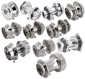 Rear Hub Assy Flh/T86 99 Chrome Wheel Hubs V Twin Mfg Default Title