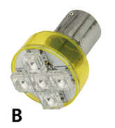 Gzp Single Compact Led Bulb Red Ba15 S Lighting Bulb Zodiac Default Title