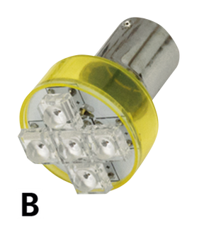 Gzp Single Compact Led Bulb Red Ba15 S Lighting Bulb Zodiac Default Title