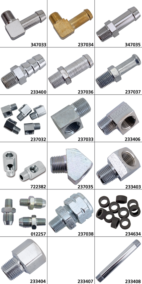 Gzp 90 Degree Barb Fitting 1/8" 27 Npt Oil Tank Zodiac