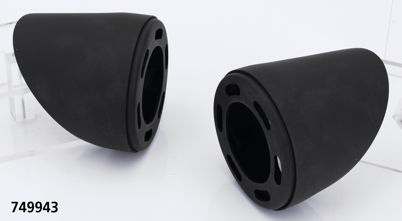 Mcj End Caps Royal 80 Short Tapered Blk Exhaust End Cap Mcj Default Title