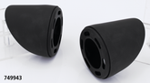 Mcj End Caps Royal 80 Short Tapered Blk Exhaust End Cap Mcj Default Title