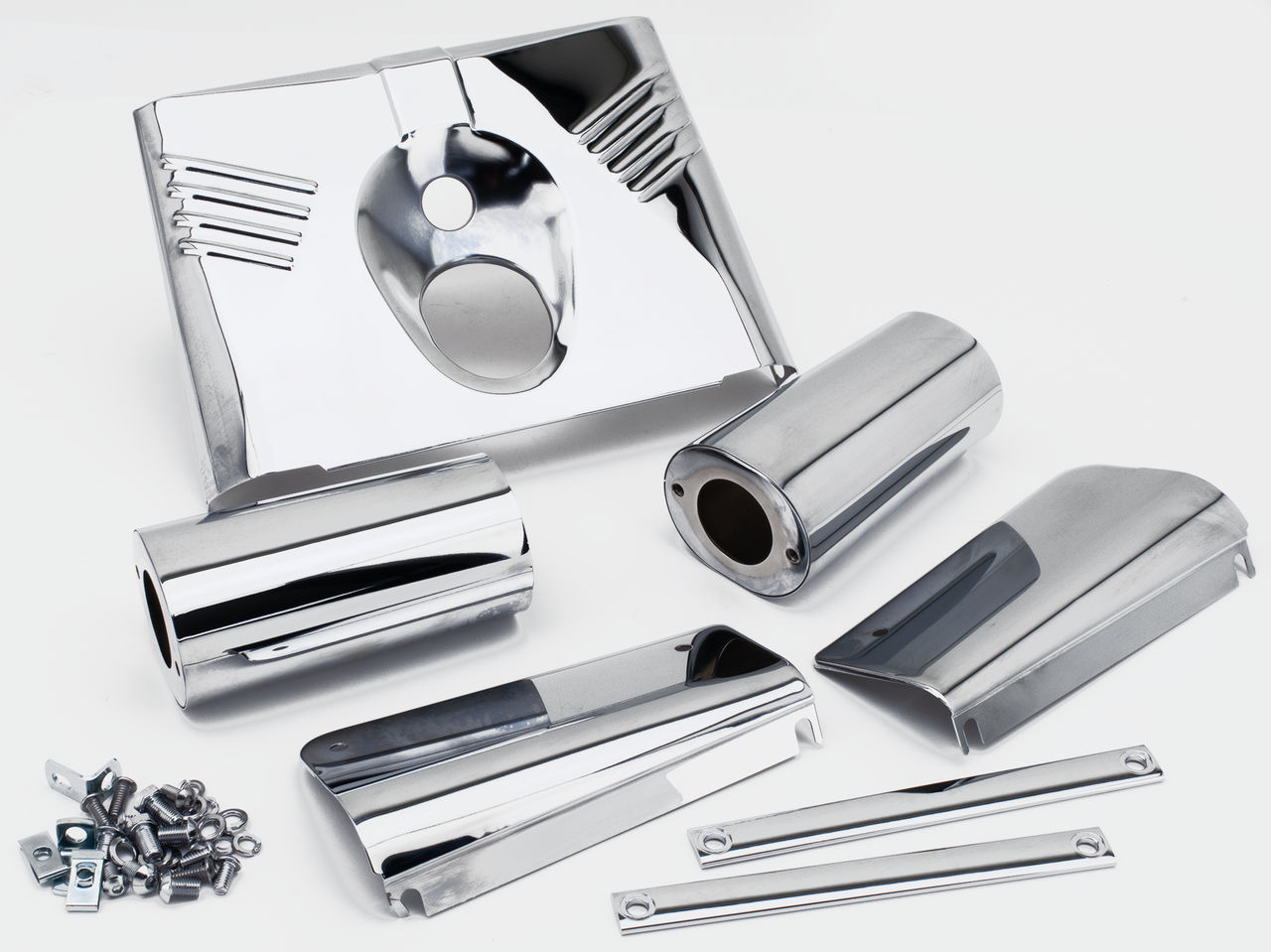 Fork Cover Kit Chrome Flst86 17 Full Fork Cover Kit V Twin Mfg Default Title