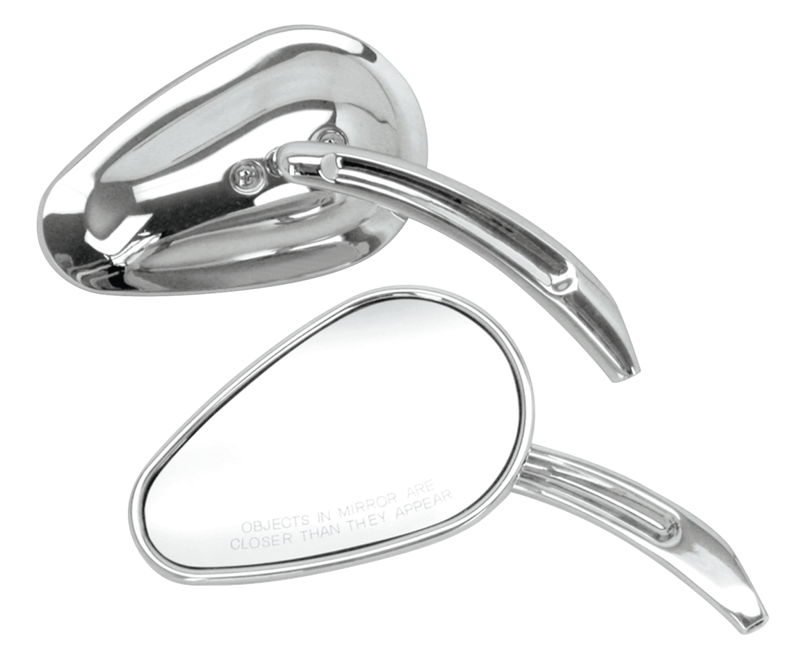 Gzp Chrome Sweeping Teardrop Mirror L Mirror & Component Zodiac