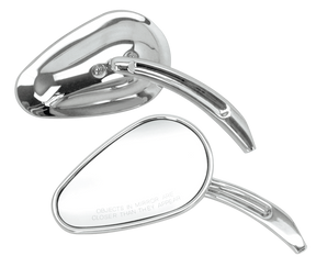 Gzp Chrome Sweeping Teardrop Mirror L Mirror & Component Zodiac