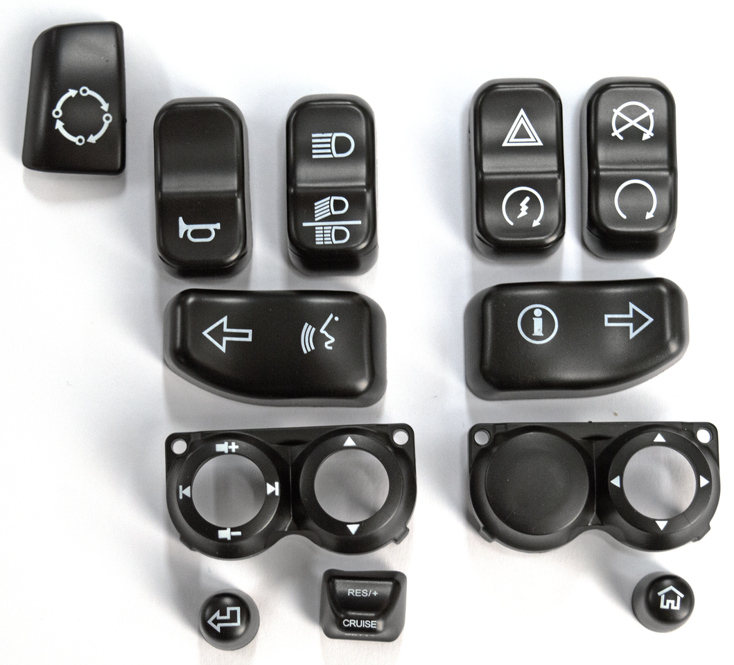 Gzp Blk Switch Buttons Kit Flh/T16 Up Handlebar Controls Zodiac Default Title