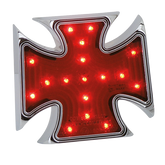Gzp 4" Maltese Cross Red Lens Led Tailli Custom Taillights Zodiac Default Title