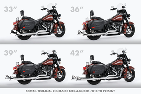 E4 33" Sharktl True Dual St18 20 Ch 2-2 Full Exhaust System Thorcat Exhaust