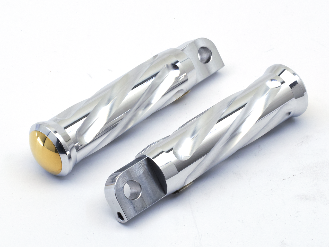 Neo Fusion Spiral Polished Passenger Foot Control Ken's Factory Default Title