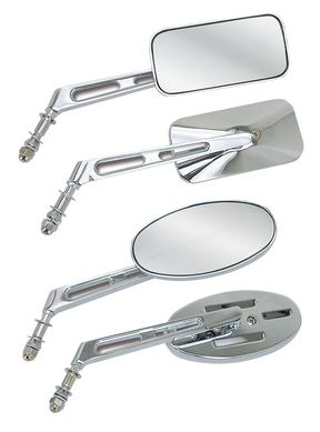 Gzp Rectangular Mirror Solid Stem R/H Mirror & Component Zodiac