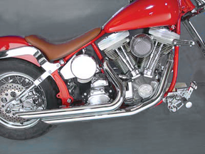 Drag Pipes Chrome Slash Fxst86 99 Drag Pipe V Twin Mfg