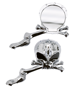 Gzp Chrome Skull Mania Mirrorset Mirror & Component Zodiac