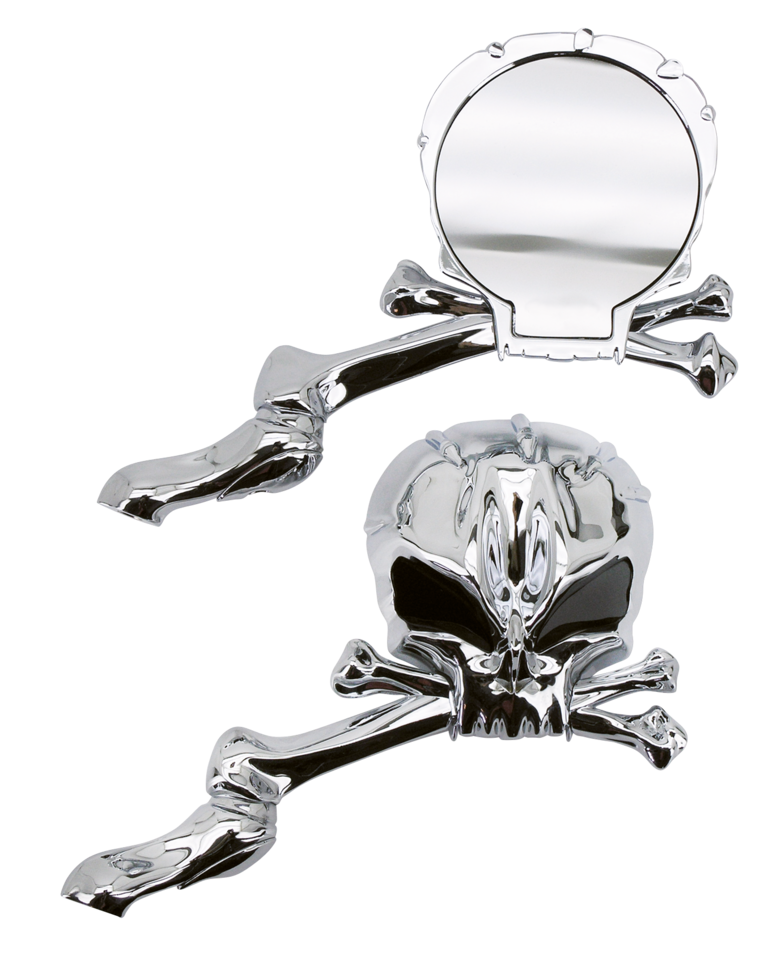 Gzp Chrome Skull Mania Mirrorset Mirror & Component Zodiac
