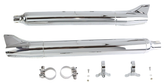 1961 Style Fishtails Chrome Flt95 17 Slip-On & Muffler V Twin Mfg Default Title