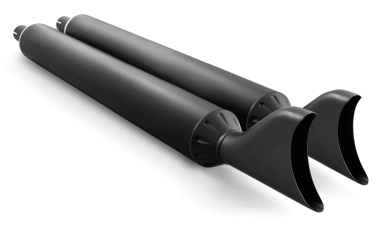 4" Sharktails Bk Vint Class Dhorse Slip-On & Muffler Freedom Performance Exhaust Default Title