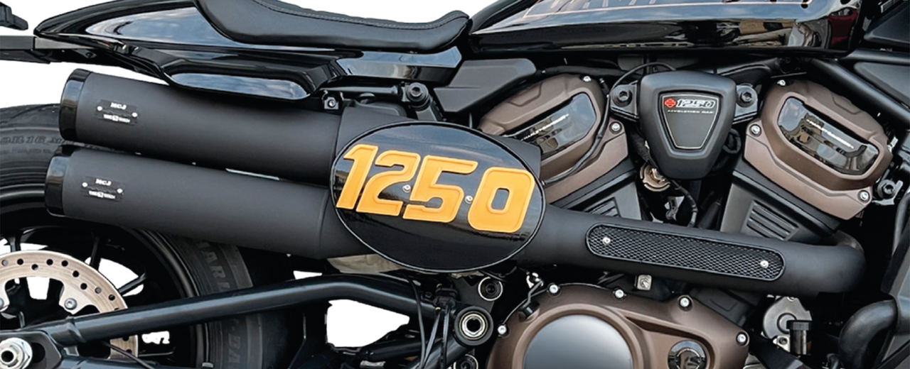 Mcj Adj. Exhaust Black Rh1250 S21 Up Full Exhaust System Mcj