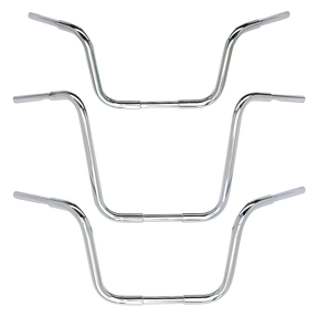 Gzp Fat Bubba 1.25" Chrome 10" Rise Apeh Fat Handlebars for one inch handlebar clamps Zodiac