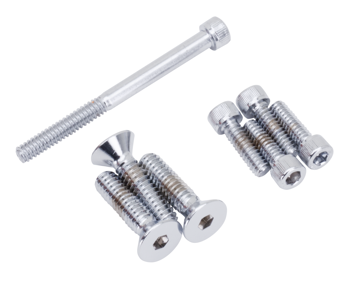 Chrome Allen Head Set For S&S Carb.+Clnr Carburetor & Component Midwest Acorn Nut Company Default Title