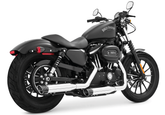Racing Slip On Xl14 Up Chrome/Black Slip-On & Muffler Freedom Performance Exhaust Default Title