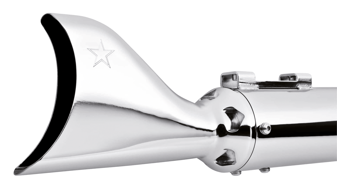 Flh/T95 16 4" Sharktail So's Ch/Ch Slip-On & Muffler Freedom Performance Exhaust