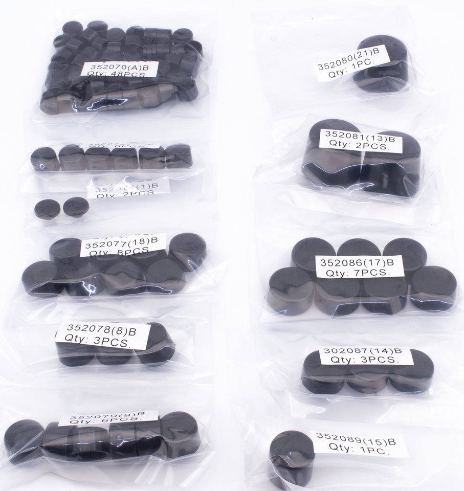 Gzp Black Bolt Cvr Kit F*St00 06 87pc Hardware & Fastener Zodiac Default Title