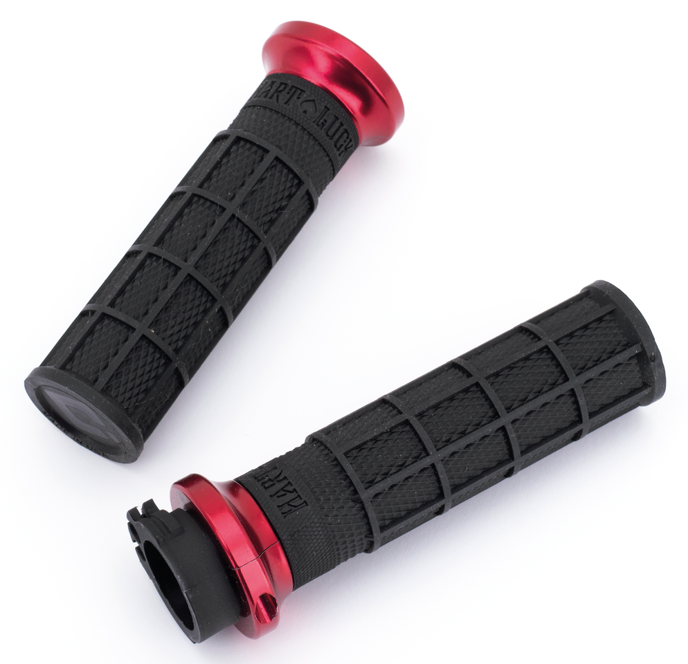 Hart Luck Lock On Cable Grip Blk/Blk/Red Grip Hart Luck Default Title