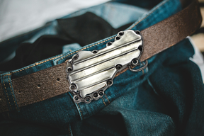 Panhead Cam Cover Belt Buckle Engine Cover V Twin Mfg