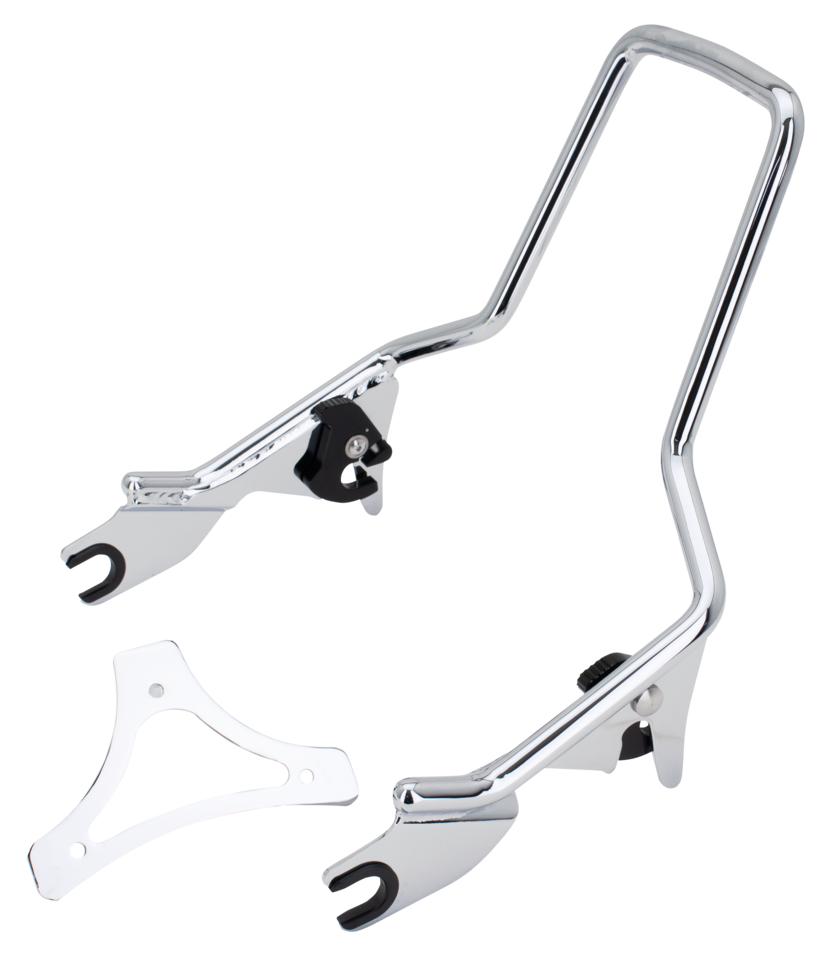 Det. Sissy Bar Standard Chrome Flt09 Up Detachable Sissy Bar V Twin Mfg Default Title