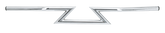 Gzp Chrome Z Bar 1" Chrome W/O Dimple One Inch Diameter Handlebars Zodiac Default Title