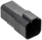 6 Pole Black Pin Housing Electrical Connector Deutsch Connectors Default Title