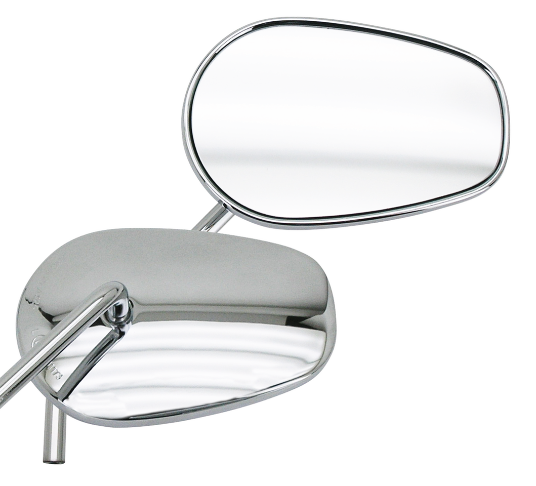 Gzp Chrome Sidewinder Mirror Set Round S Mirror & Component Zodiac Default Title