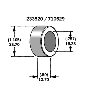 Axle Spacer Chrome Plated #41607 83