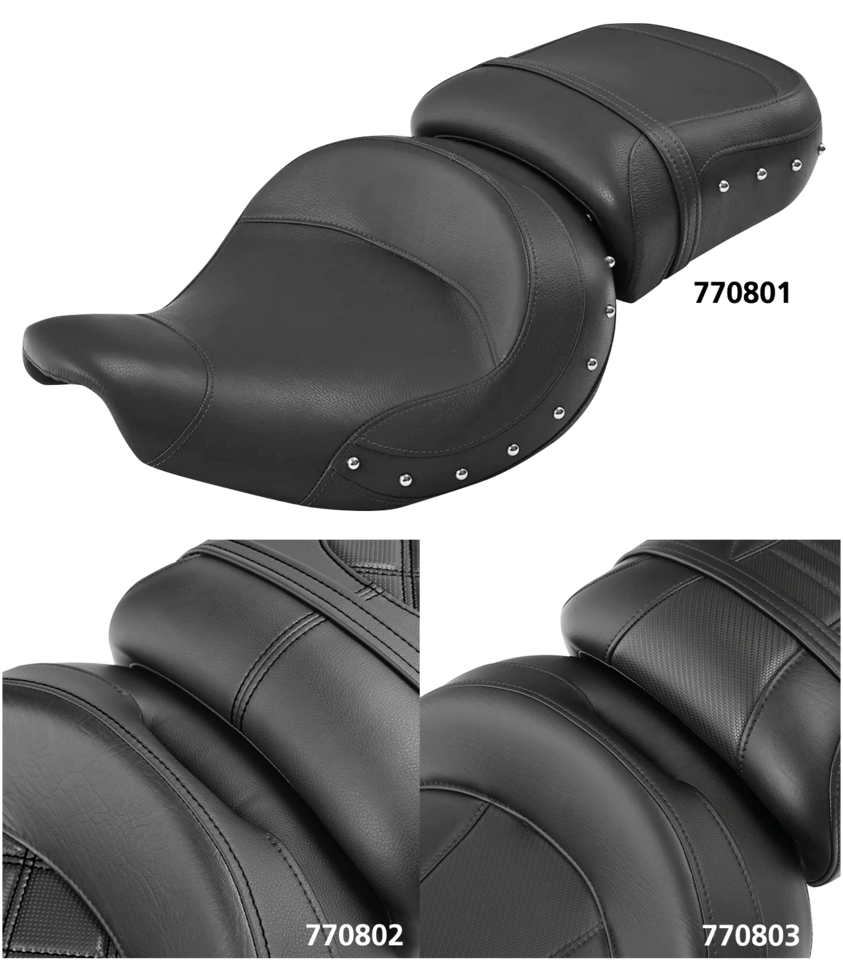Dr+Pa Studded Seat Black Indian14 Up 2-Up Seat C.C. Rider