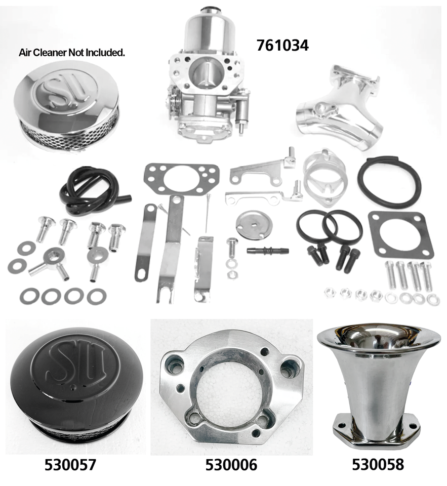 Su Eliminator Carb Kit Polished Bt93 99 Carburetor & Component American Prime Manufacturing