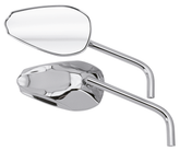 Gzp Chrome Cobra Mirror Set W/Round S Mirror & Component Zodiac Default Title