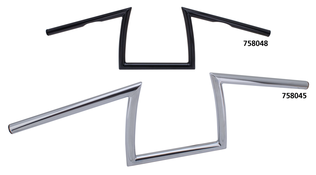 Zcp Donkey Bar 1" Blk Dimpled 6 1/2" One Inch Diameter Handlebars Zodiac Default Title