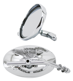 Gzp Slimline Mirror With Visor & Eagle L Mirror & Component Zodiac