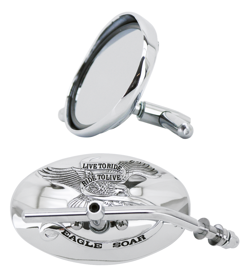 Gzp Slimline Mirror With Visor & Eagle L Mirror & Component Zodiac