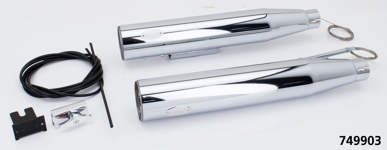 Mcj Royal Slip Ons Fxdb06 16 Chrome Slip-On & Muffler Mcj Default Title